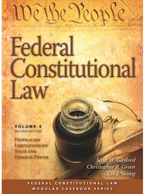 cover image of Federal Constitutional Law